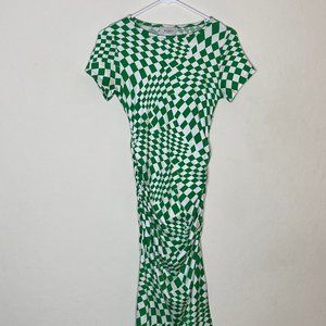 lala Vibe Check Checkered Dress